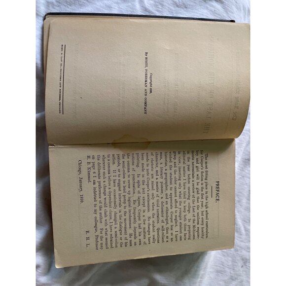 The Last Of The Mohicans By Cooper Lake English Classics Hardcover 1931 - Picture 7 of 13